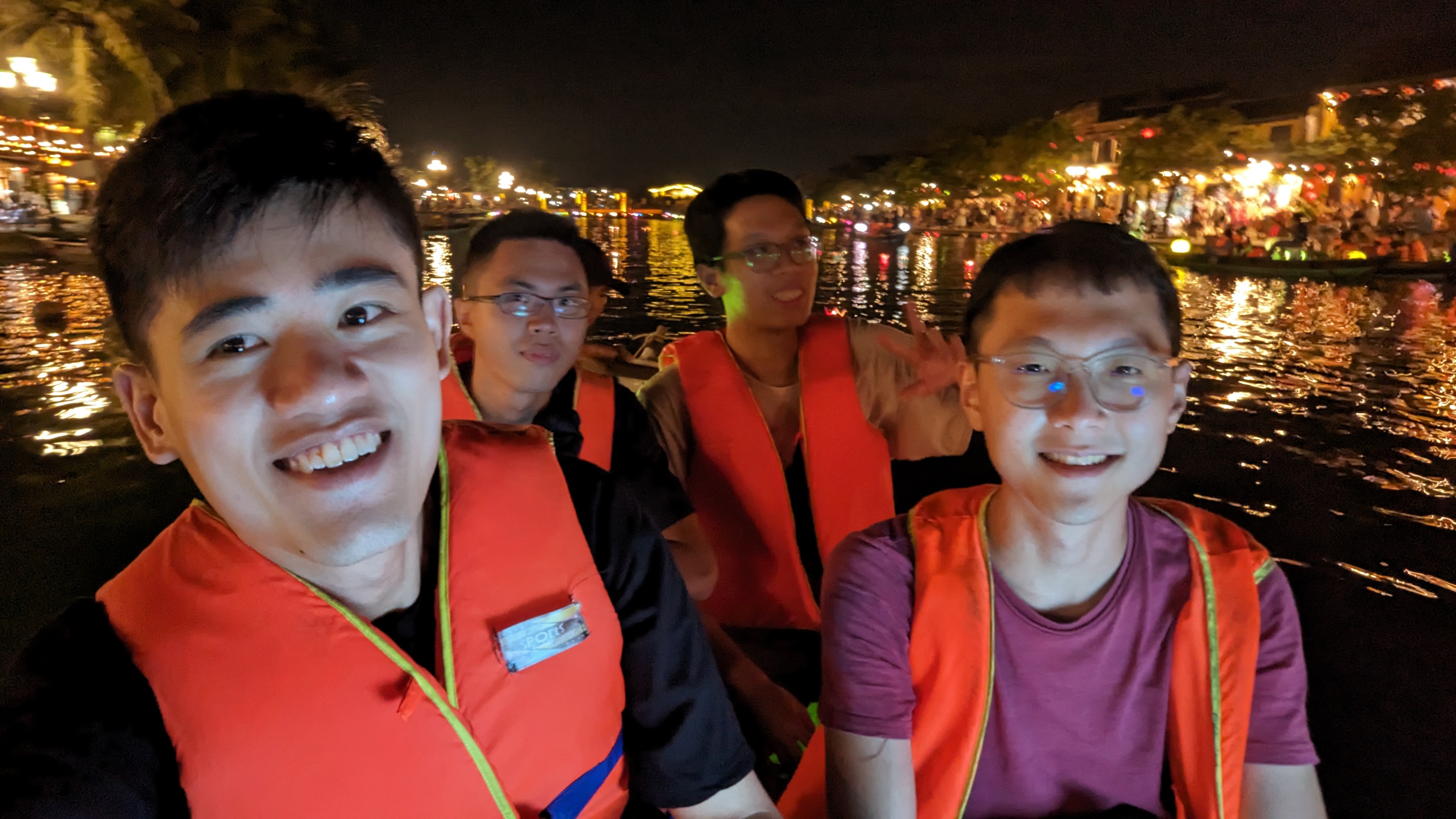 Group photo on boat ride